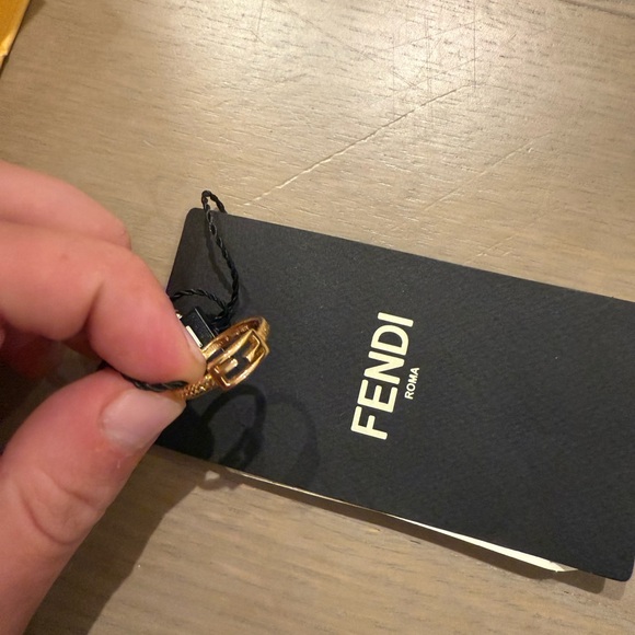 NWT Fendi Baguette Ring - Size S - Picture 5 of 8